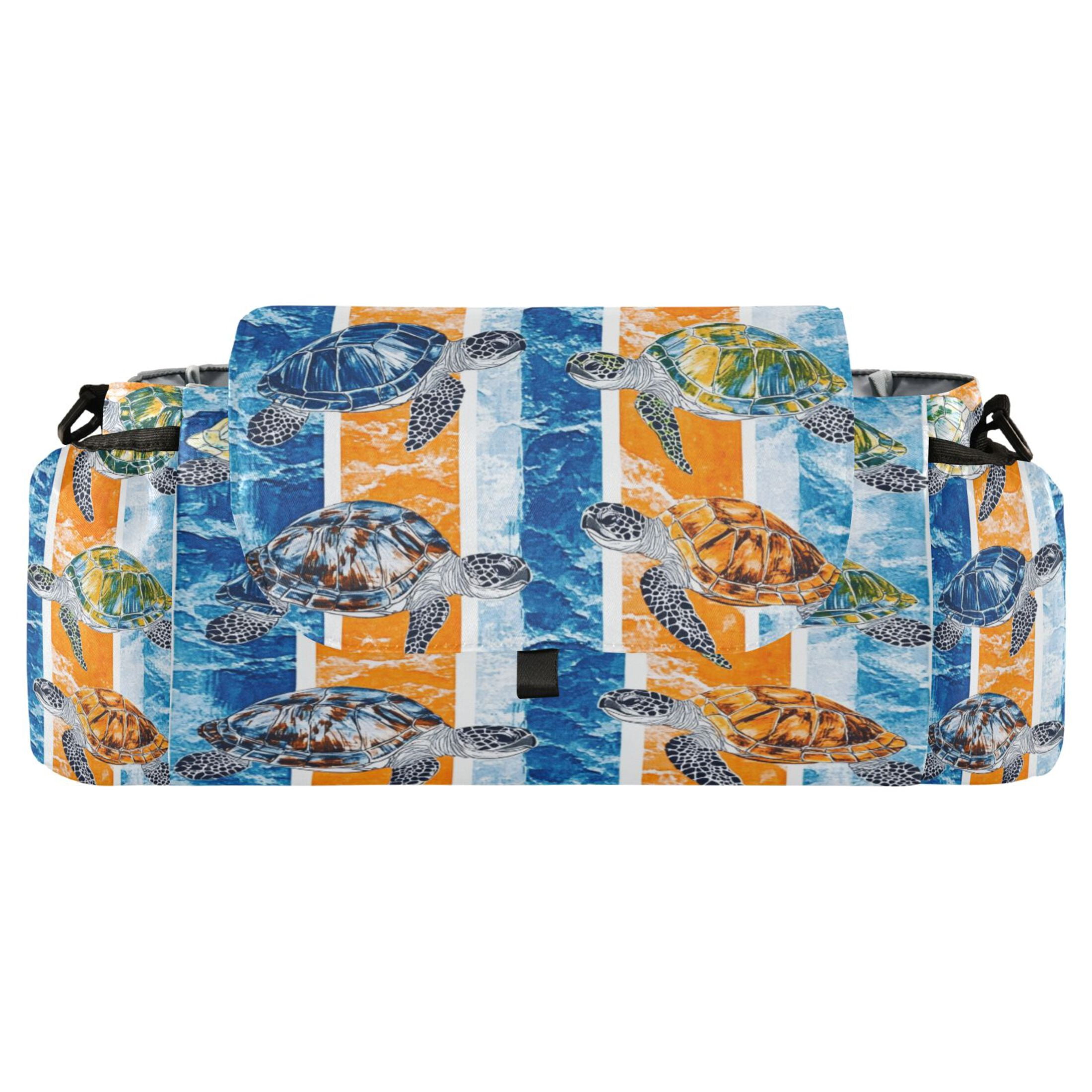 DIXRUYEE Stroller Organizer Turtle Escape Printed