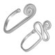 thumbnail image 5 of 2 unids Shining Forma de U Anillos de la nariz con forma de caracol Anillo de nariz En forma de serpiente Joyería de la nariz, 5 of 6
