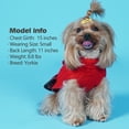 thumbnail image 6 of KYEESE Dog Sweater, Red Turtleneck Sweater Dress with Bowtie, Dog Sweater for Small Dogs, S, 6 of 7