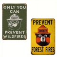 thumbnail image 2 of 2 Uds Señal Advertencia Placa Metal Vintage Kit Pintura Hierro Rectangular 30x40cm, 2 of 9