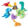 Melissa & Doug Blockables™ Dinosaur Snap And Play, Mix And Match Connectable Wooden Building Blocks Play Set Toy for Preschool Boys And Girls (69 Pcs)