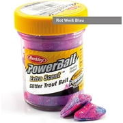 Berkley PowerBait Glitter Trout Bait, Captain America, Fishing Dough Bait