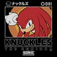 thumbnail image 2 of Mens Sonic the Hedgehog Knuckles Portrait Lightweight Hoodie, 2 of 4
