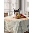 thumbnail image 6 of Coastal Turquoise Table Cloth, Ocean Coral Starfish Shell Modern Sea Waterproof Tablecloth for Rectangle Tables, Reusable Washable Fabric Table Cover for Restaurant Kitchen Dining Tables 60"x102", 6 of 6
