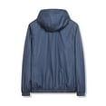 thumbnail image 4 of WREESH Mens Solid Windbreaker Jacket Lightweight Hooded Jacket Fall Casual Loose Windproof Outerwear Outdoor Sunscreen Jogging Jacket Dark Blue, 4 of 7
