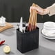 thumbnail image 1 of Stainless Steel Chopsticks Holder Kitchen Utensil Organizer with Hanger Wall Mount or Countertop Storage for Forks Spoons Cutlery Drying Rack Ventilated Design Space Saving Home Restaurant Use, 1 of 6