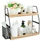 thumbnail image 1 of Organizador de mostrador de baño de 2 niveles con cesta Uneviesyka, 1 of 7