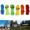 thumbnail image 3 of Lohuatrd 19Pcs/Set High Hardness Strong Toughness Camping Ropes Adjusters Set Easy Installation Outdoor Camping Tent Stakes Buckles Reflective Ropes Set for Hiking, 3 of 7