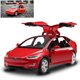 thumbnail image 1 of Vehículos de juguete fundidos a presión Tesla Model X a escala 1:32 con luces para niños, 1 of 5