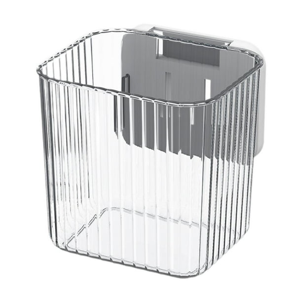 Caja de almacenamiento de alimentos, organizador de refrigerador, contenedor de pared, práctico estante colgante para cocina, apartamento, oficina, Blanco claro