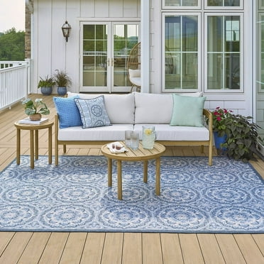 Better Homes & Gardens Astrid 3-Piece Steel Outdoor Sofa & Table Set, Cream