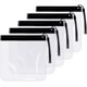 thumbnail image 1 of Neceser de viaje 5 uds. Neceser transparente bolsa de líquido de seguridad para aeropuerto 100% impermeable 20x22cm (negro), 1 of 5