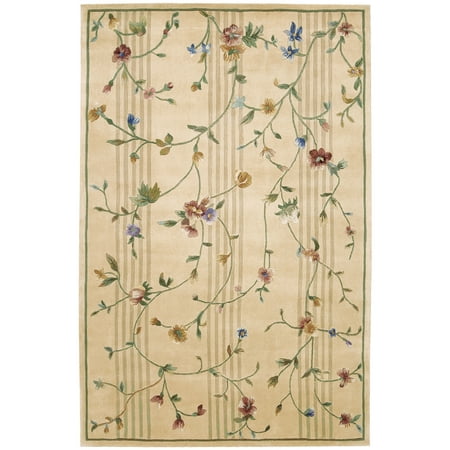 Nourison Julian Traditional Floral Wool Rug, Beige