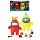 thumbnail image 1 of Pack de 2 Figuras coleccionables Among Us color Rojo y Amarillo 16 cms con Accesorios, 1 of 7