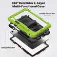 thumbnail image 3 of Funda para Samsung Galaxy Tab S11 (11 pulgadas) 2025 SM-X730/SM-X736B, funda protectora resistente a prueba de golpes con protector de pantalla, soporte giratorio de 360°, correa para mano, 3 of 9