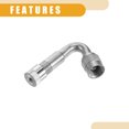 thumbnail image 5 of 1 Set 45/90/135-Degree Car Tire Valve Stem Extenders Extension Universal for Cars Bicycles Silver Tone, 5 of 6