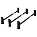 thumbnail image 4 of AA-Racks Model DX36 Compatible Transit Connect 2008-13 Steel 3 Bar Utility Drilling Van Roof Ladder Rack System - Sandy Black, 4 of 8