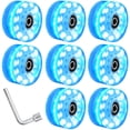thumbnail image 1 of Roues de Patins à Roulettes avec Clé, Éclairage Extérieur, Clignotement Élevé, Six Lumières, Patins à Roulettes à Double Rangée, Roues Brillantes, 1 of 6