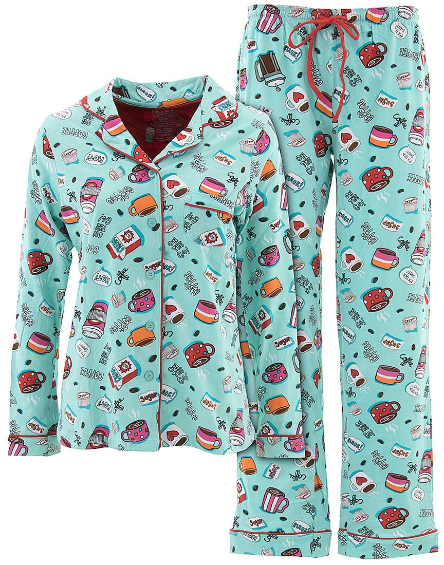 Pillow Talk Pillow Talk Women's Morning Coffee Cotton Pajamas