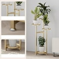 thumbnail image 4 of Royalbelle Metal Plant Stand,Multi-layer Tall Plant Shelf for Indoor Plants,Corner Plant Display Rack with Anti-slip Feet for Living Room,Balcony,Black, 4 of 5