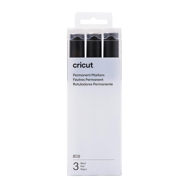 Marcadores Permanentes Cricut 2.5 mm Negro Paquete de 3