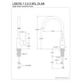 thumbnail image 2 of Fauceture LS8238DL Concord Single-Handle Vessel Faucet, Brushed Nickel, 2 of 3