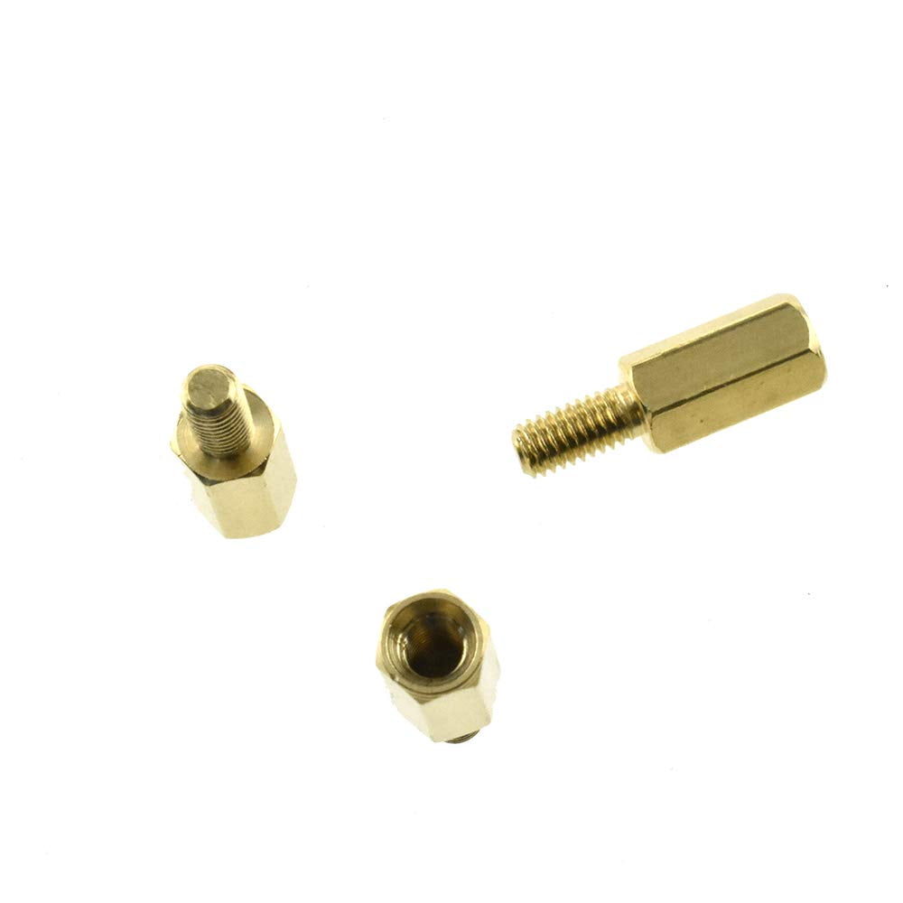 Hex Standoff Screws 16mm Length M3 Male Female Nut Bolt Welded Well Go
