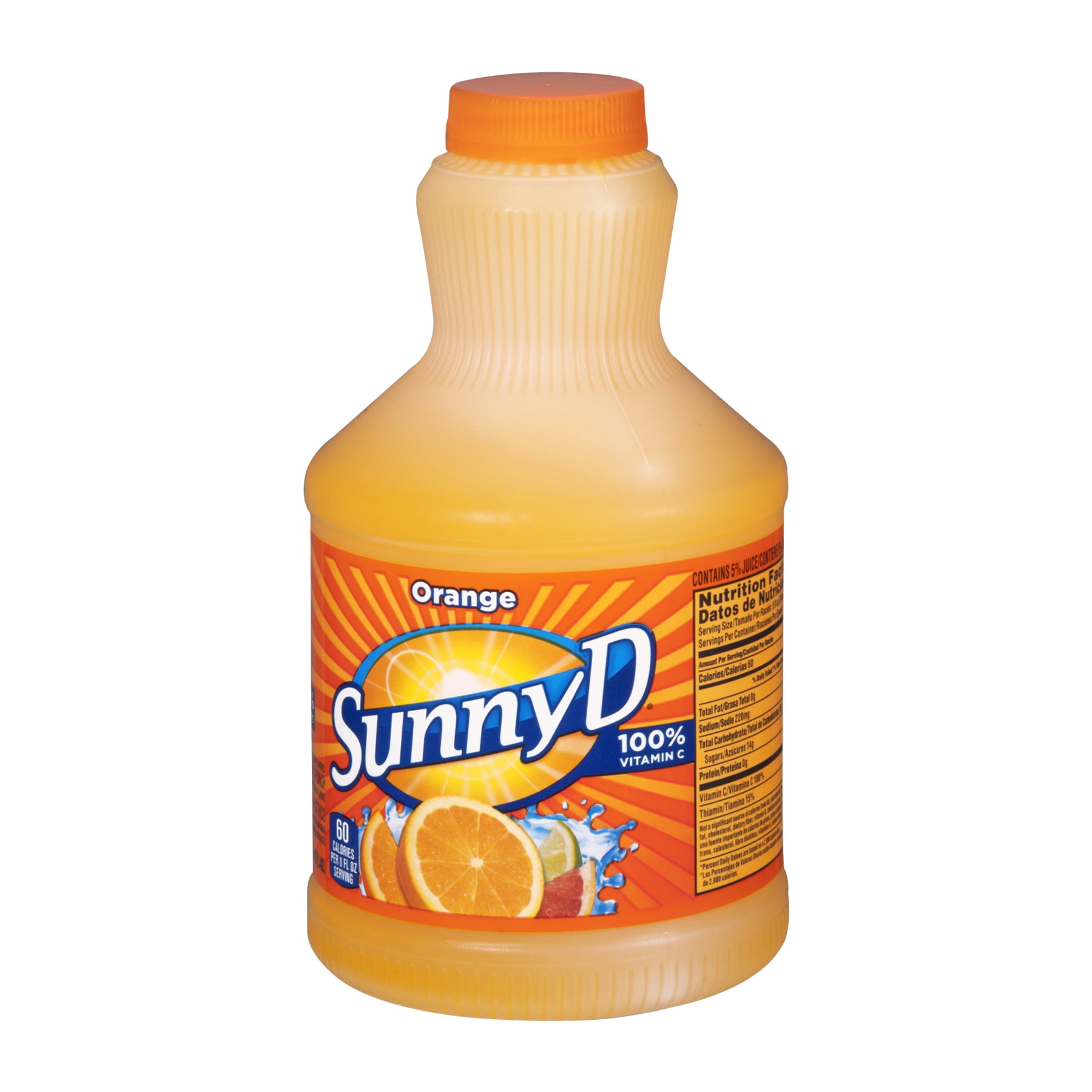 Sunny D Orange Flavored Citrus Punch, 48 Fl. Oz.