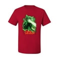 thumbnail image 2 of Catzilla Parody Taking Over City | Mens Cat Lover Graphic T-Shirt, Red, 3XL, 2 of 3