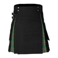thumbnail image 4 of Ediodpoh Plaid Skirt Scottish Festival Fashion Style Plaid Contrasting Color Pocket Pleated for Casual and Wear Skirts for Women Green S, 4 of 4