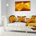 thumbnail image 3 of Designart Plasmas and Liquid With Fiery Shine - Abstract Throw Pillow - 12x20, 3 of 5