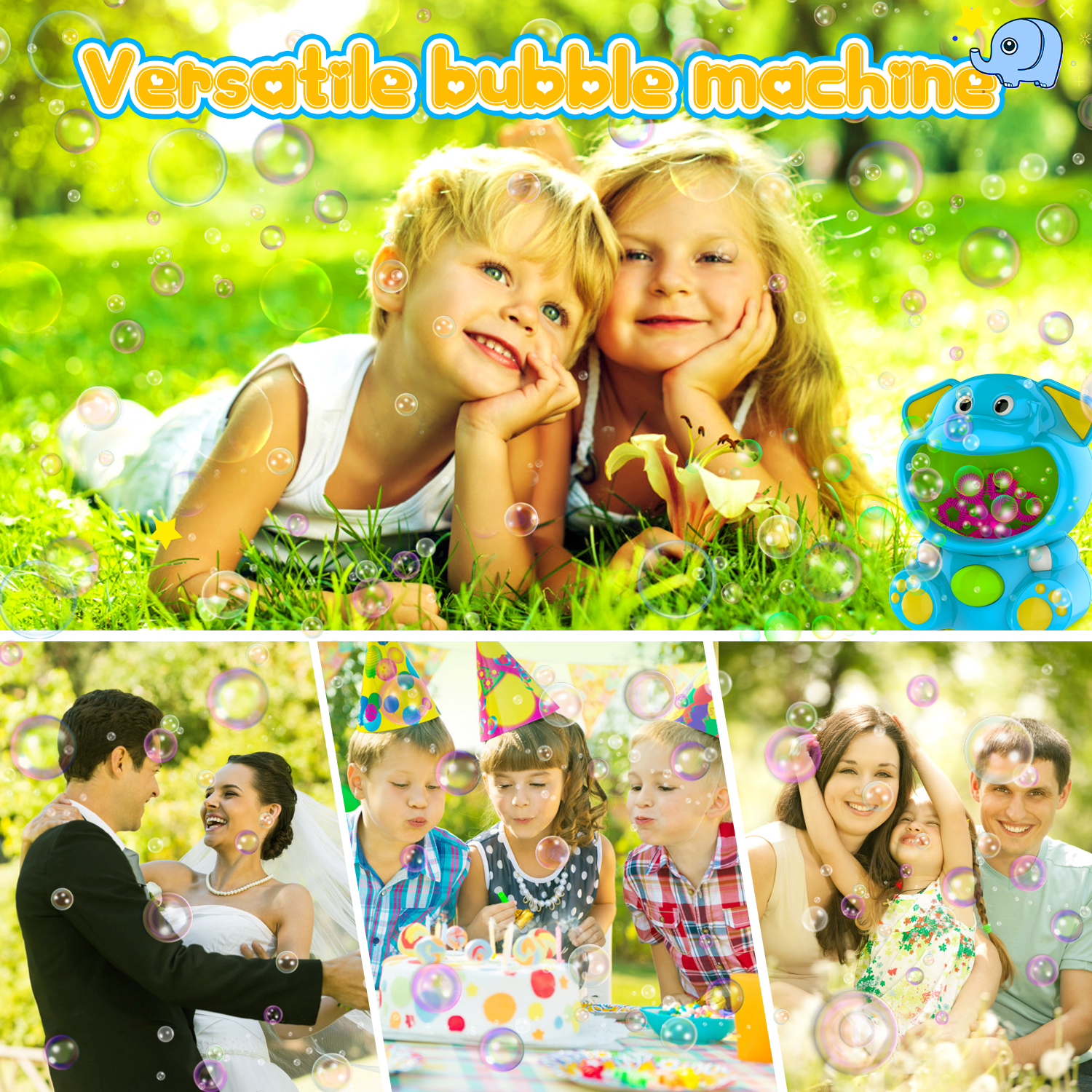 Buy Seenda Elephant Bubble Blower Bubble Toys 500+ Bubbles Per Minute