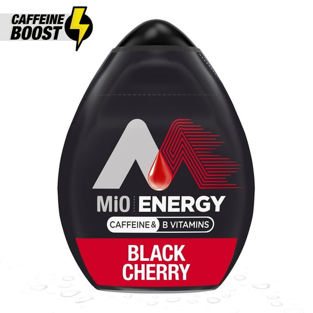 MiO Energy Black Cherry Sugar Free Water Enhancer, 1.62 fl oz Bottle ...