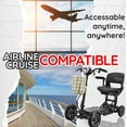 thumbnail image 3 of Dragon Mobile EX Compact Mobility Scooter for Adults & Seniors - Airline Cruise Suitable 4 Wheel Power Scooter w/ Foldable Wide Seat - Matte Black, 3 of 12