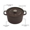 thumbnail image 3 of The Pioneer Woman 5-Quart Enameled Cast Iron Dutch Oven with Lid, Bronze, 3 of 12
