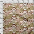 thumbnail image 3 of oneOone Georgette Viscose Light Brown Fabric Sea Shells Ocean Craft Projects Decor Fabric Printed By The Yard 42 Inch Wide, 3 of 4