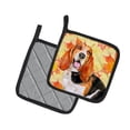 thumbnail image 2 of Carolines Treasures BB9965PTHD Basset Hound Automne Paire de Porte-Pots, 2 of 3