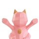 thumbnail image 5 of Escultura de Gato de Resina Geométrica Sunnimix Decoración del Hogar Rosa S, 5 of 8