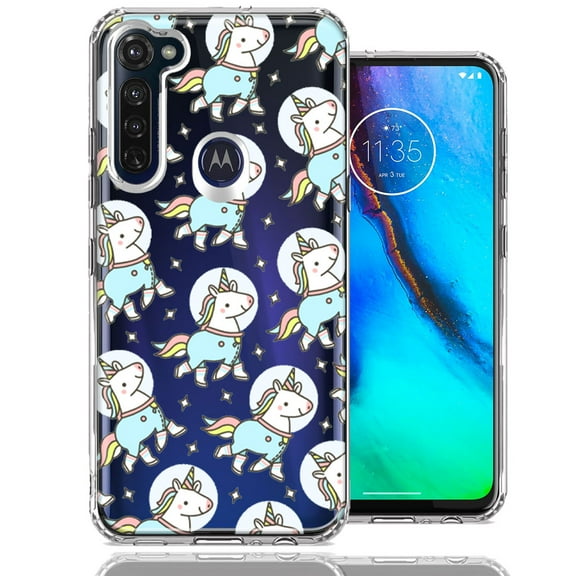 MUNDAZE For Motorola Moto G Stylus Space Unicorns Design Double Layer Phone Case Cover
