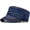 Denim Navy, variant on Military Cadet Army Cap for Men Women-Washed Cotton Vintage Adjustable Flat Top Baseball Hat