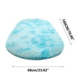 thumbnail image 3 of Soft Shaggy Rug for Kids Bedroom Oval 23x70 In Plush Fluffy Rugs for Living Room Furry Carpet for Teen Girls Room Anti-Skid Fuzzy Comfy Rug for Nursery Cute Baby Play Mat Tie-Dyed Grey Multicolor, 3 of 6