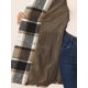 thumbnail image 5 of Abrigo De Cuadros De Invierno Doble Botonadura Solapa Mujer Allegra K Caqui Negro XS, 5 of 6