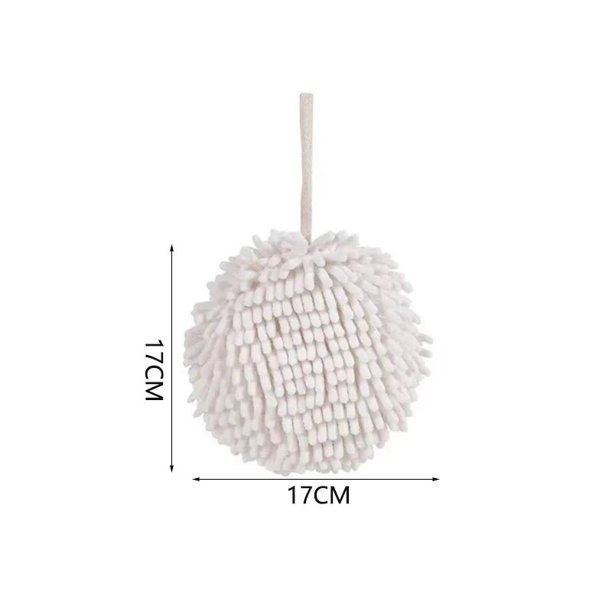 Toallas de mano de chenilla para cocina, baño, Bola de toalla de mano con bucles colgantes, secado rápido, toallas de microfibra absorbentes suaves