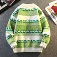 thumbnail image 4 of Suéter grueso y cálido para hombre, jersey de lujo de primera calidad, estampado a la moda, para otoño e invierno, talla 4XL-M, 4 of 5