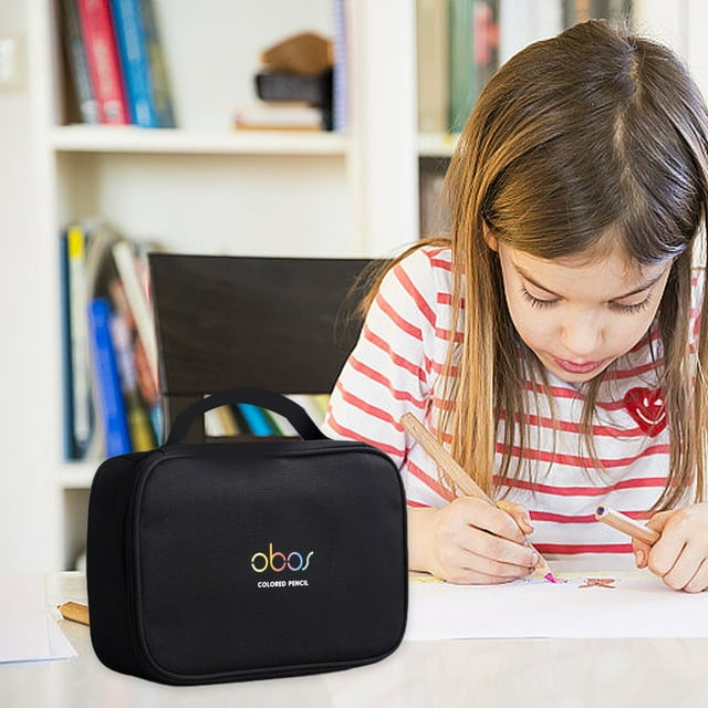 TIMIFIS48 Sac de Rangement pour Crayons de Couleur à 48 Trous Rideau pour Crayons de Toile Grande Capacité Sac de Rangement pour Crayons de Couleur Bâton Portable Art Peinture Grande Valeur Couleur