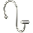 thumbnail image 2 of QIANJIA Shower Curtain Hooks, Rust Proof Shower Curtain Rings for Bathroom, Silver Metal Decorative Shower Curtain Hooks Hangers for Shower Curtain Rod, Set of 12 T-Bar Design, 2 of 6