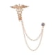 thumbnail image 2 of Broche de traje con cadena, broche de ángel para hombres, cadenas colgantes de fiesta de graduación, broche de cadena para traje de hombre, Dorado Yinane broche de los hombres, 2 of 8
