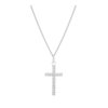 J Goodin Fashion Jewelry Simple Silvertone Cross Pendant