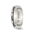 thumbnail image 3 of Mens Chisel 6mm Stainless Steel Comfort Fit Wedding Band Ring, 3 of 6