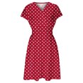 thumbnail image 5 of Tnhcen Women's Summer Deep V Neck Floral Print Waist Cinching Bodycon Mini Dress with Short Sleeve, 95% Polyester 5% Spandex Casual Dress Sizes S-2XL for Women, 5 of 6